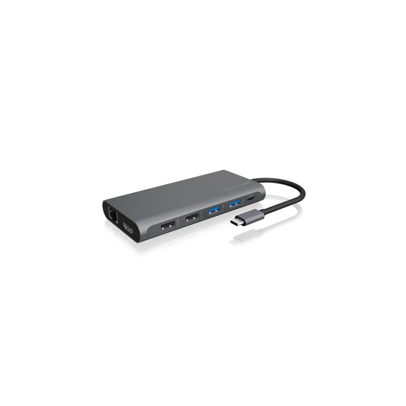 ICY BOX IB-DK4050-CPD Cablato USB 3.2 Gen 1 (3.1 Gen 1) Type-C Antracite - TASTIERA QWERTZ
